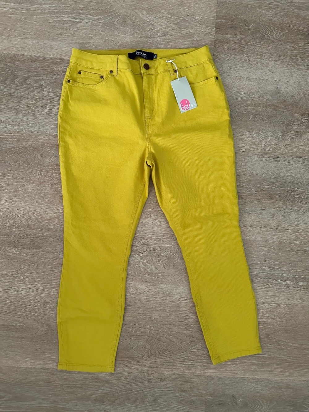 NWT Boden Yellow Pants Size US 10